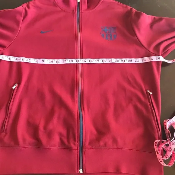 Nike Barcelona Burgundy Track Full Zip Jacket - Picture 6 of 8